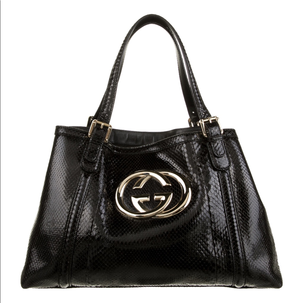 Gucci Medium Python Handbag